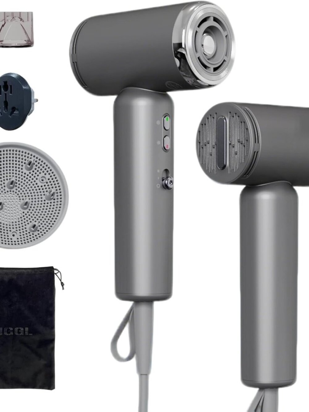 Dual-Voltage Mini Travel Hair Dryer: Small Pocket-Sized 100-240V Ionic Blow Drye